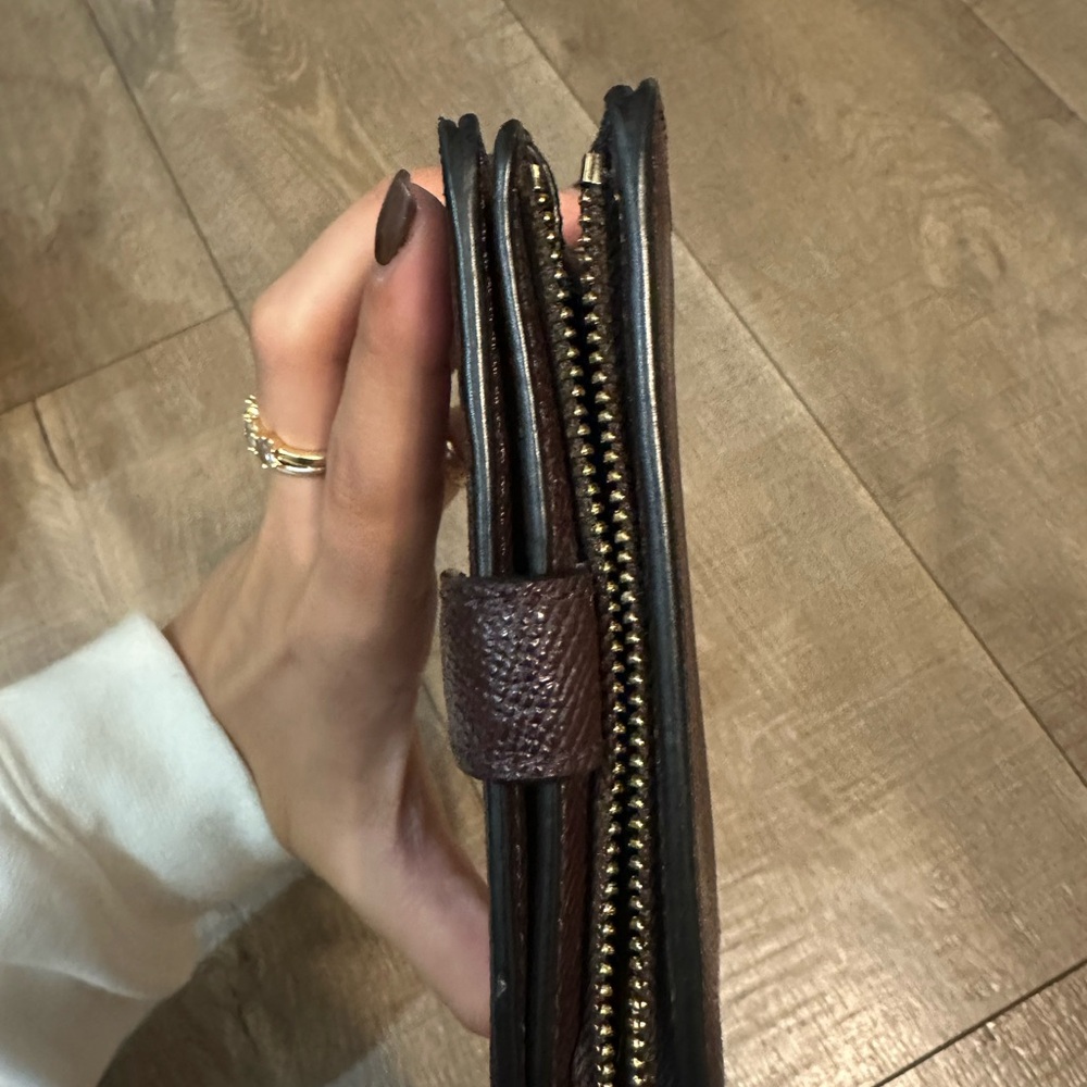 Coach Dark Brown Leather Crossbody Bag and Wallet - Picture 8 of 10